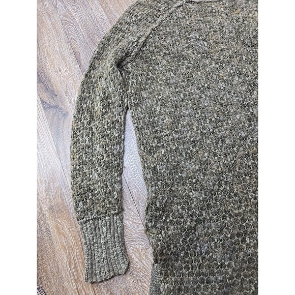 Free People FP Women's S Moss Green Loose Knit Sweater Boho Acrylic Wool Blend - Picture 10 of 10